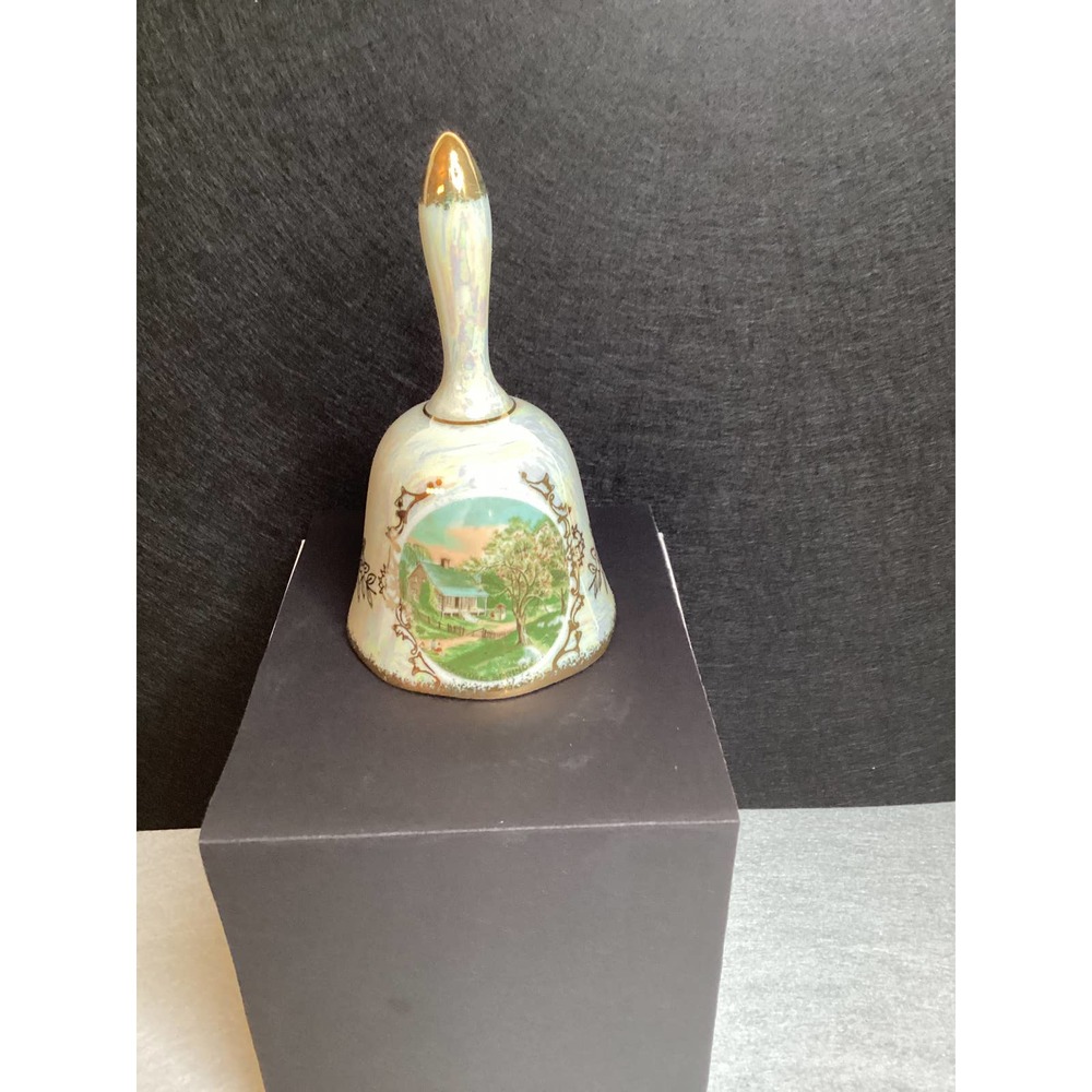Vintage Porcelain Bell  by currier & ives